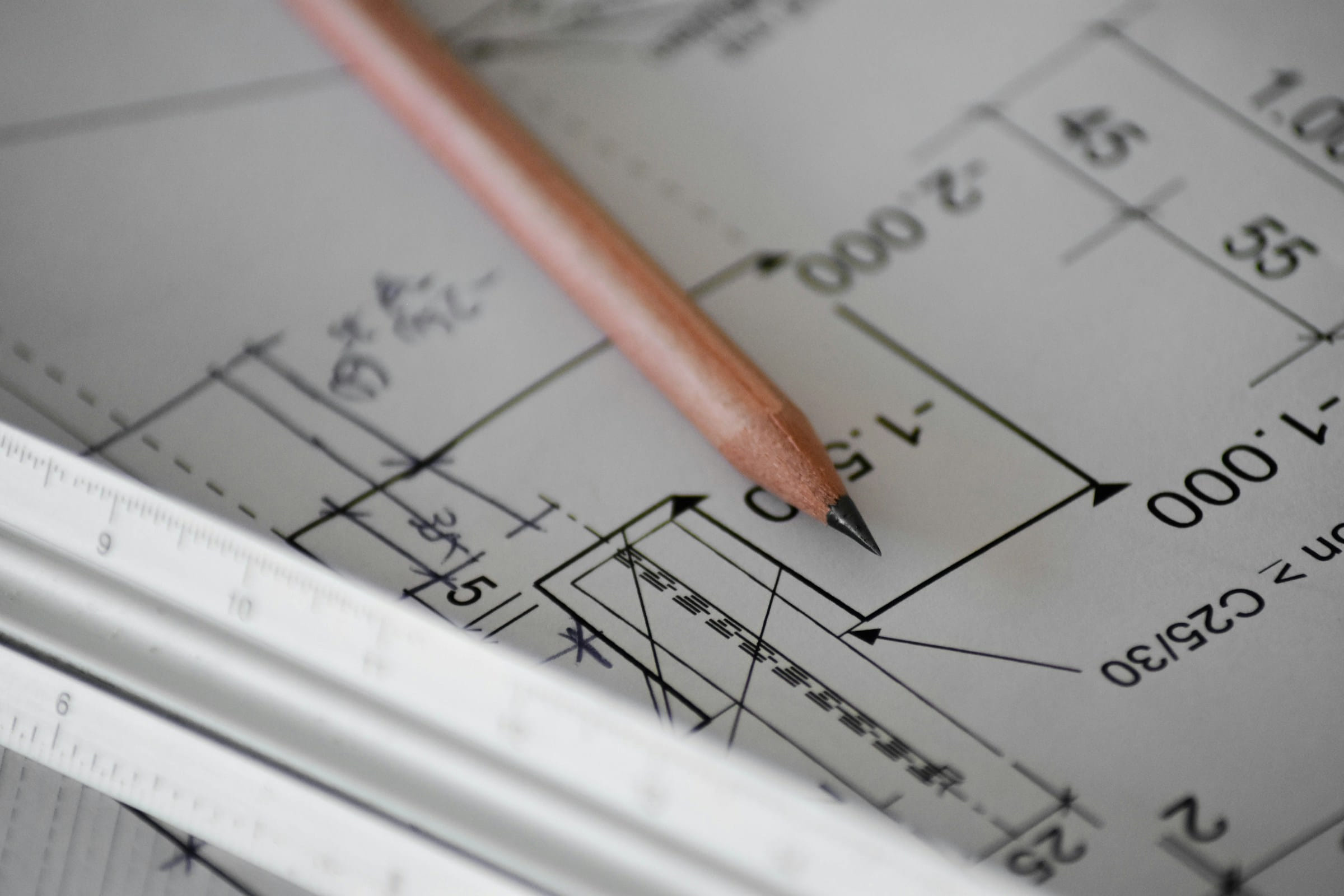 Draft building designs with pencil
